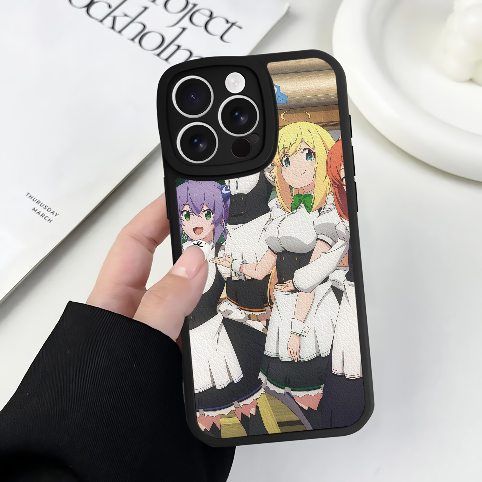 （画像用） 転スラ Regarding Reincarnated to Slime 【iPhone 16シリーズ対応】シリコンスマホケース（レザー調） 材質：シリコン